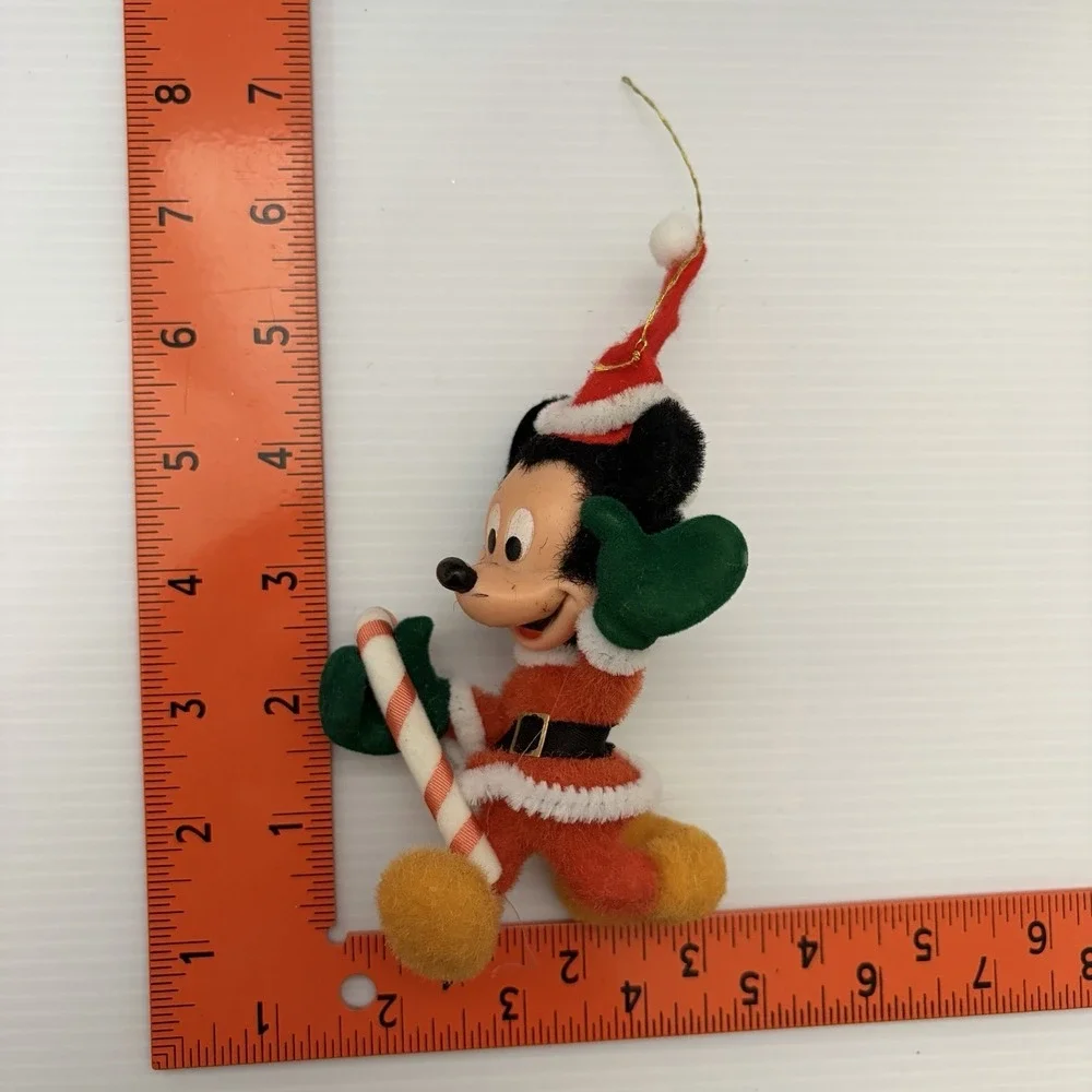 Vintage Flocked Mickey Mouse